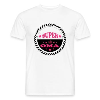 Super oma 111 - Men's T-Shirt - white - Front - AI Model Male 178 dark (178cm)