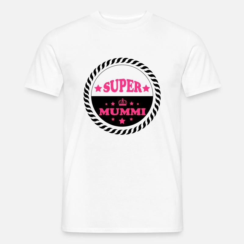 Super mummi - Männer T-Shirt - Weiß