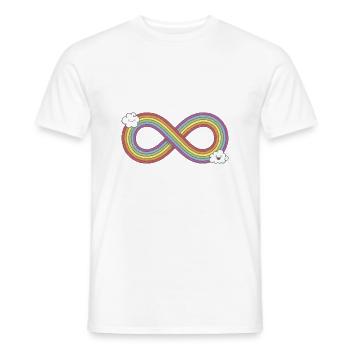 Infinity Rainbow - Men's T-Shirt - white - Front - AI Model Male 178 dark (178cm)