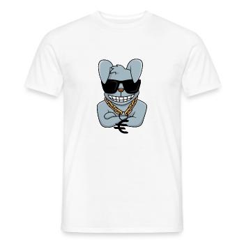 Rich Rabbit - Men's T-Shirt - white - Front - AI Model Male 178 dark (178cm)