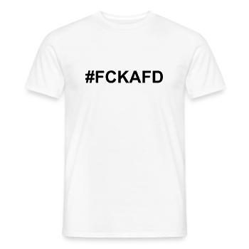 #FCKAFD Blanc - T-shirt homme - blanc - Devant - AI Model Male 178 dark (178cm)