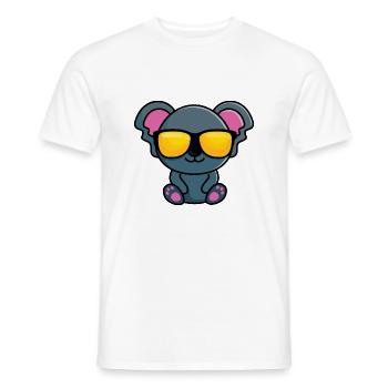 Coolala (cool koala) - Men's T-Shirt - white - Front - AI Model Male 178 dark (178cm)