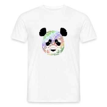 Panda en couleur 2 - T-shirt homme - blanc - Devant - AI Model Male 178 dark (178cm)
