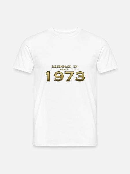 Assembled March 1973 - Men's T-Shirt - white