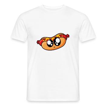 Hot-dog savoureux - T-shirt homme - blanc - Devant - AI Model Male 178 dark (178cm)