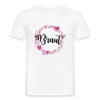 braut kranz - Männer T-Shirt - Weiß - Vorne - AI Model Male 178 dark (178cm)
