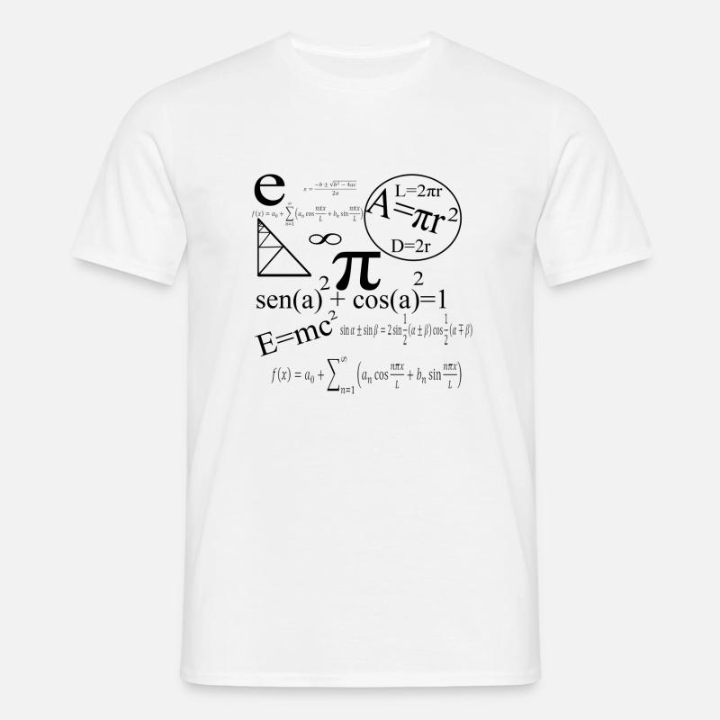 math // math - Men's T-Shirt - white
