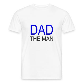 Papa l’homme - T-shirt homme - blanc - Devant - AI Model Male 178 dark (178cm)