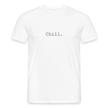 Chill - Men's T-Shirt - white - Front - AI Model Male 178 dark (178cm)