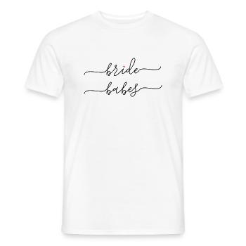 bride_babes_heart - Men's T-Shirt - white - Front - AI Model Male 178 dark (178cm)