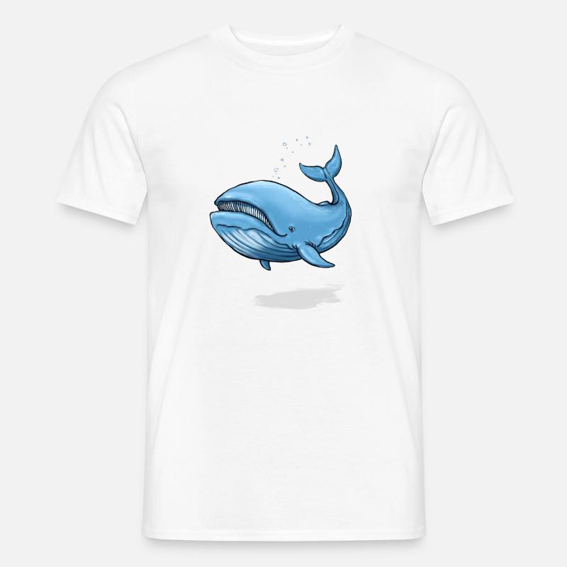 Wal - Männer T-Shirt - Weiß