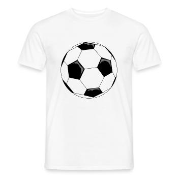 Soccer Football Soccer Football Soccer Football Soccer Fu - Men's T-Shirt - white - Front - AI Model Male 178 dark (178cm)