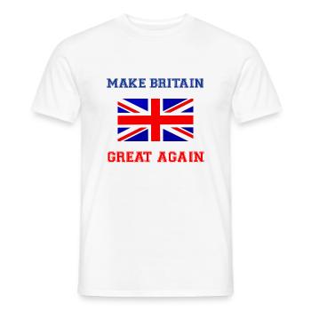 Machen Sie Großbritannien wieder großartig - Männer T-Shirt - Weiß - Vorne - AI Model Male 178 dark (178cm)