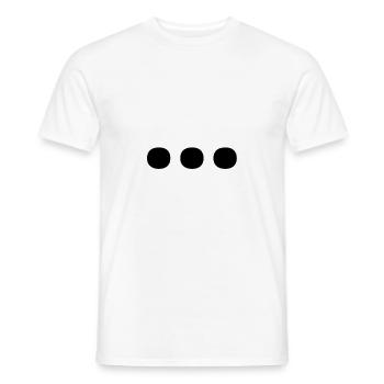 Points de suspension - T-shirt homme - blanc - Devant - AI Model Male 178 dark (178cm)