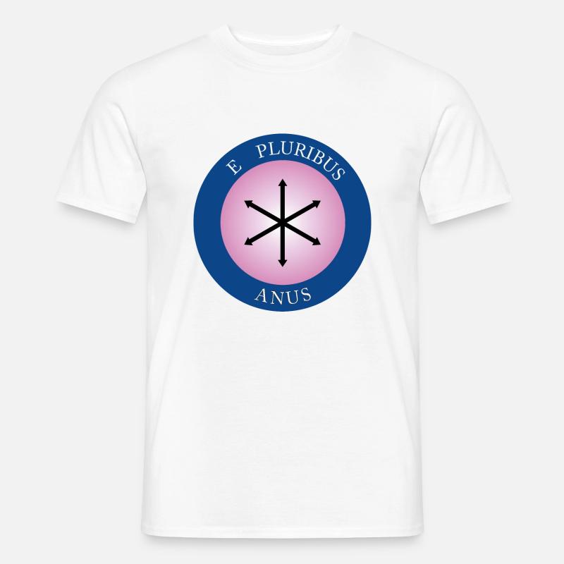 Pluribus Anus - Männer T-Shirt - Weiß