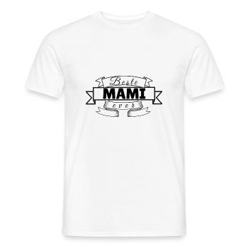 mami - Männer T-Shirt - Weiß - Vorne - AI Model Male 178 dark (178cm)