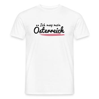 Ich mag mein Österreich - Männer T-Shirt - Weiß - Vorne - AI Model Male 178 dark (178cm)