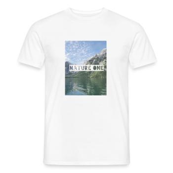 Nature One - T-shirt homme - blanc - Devant - AI Model Male 178 dark (178cm)
