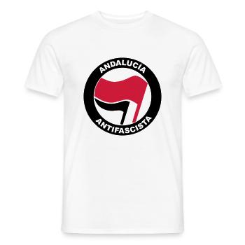 antifa Andalousie - T-shirt homme - blanc - Devant - AI Model Male 178 dark (178cm)