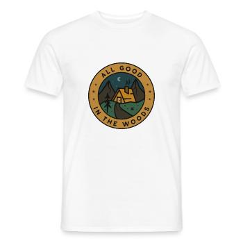 Tout va bien dans la nature - T-shirt homme - blanc - Devant - AI Model Male 178 dark (178cm)