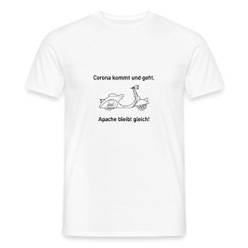 Apache Corona Roller - Männer T-Shirt - Weiß - Vorne - AI Model Male 178 dark (178cm)