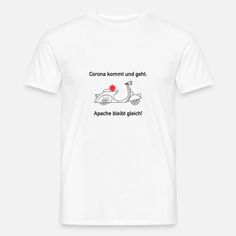 Apache Corona Roller - Männer T-Shirt - Weiß