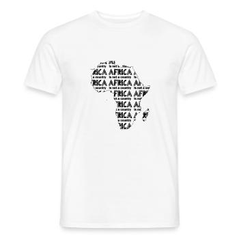 Afrika ist kein Land - Männer T-Shirt - Weiß - Vorne - AI Model Male 178 dark (178cm)