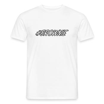 BROWNIE - Männer T-Shirt - Weiß - Vorne - AI Model Male 178 dark (178cm)