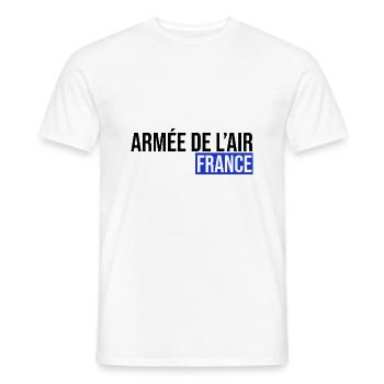 armée de l'air en France cadeau - T-shirt homme - blanc - Devant - AI Model Male 178 dark (178cm)