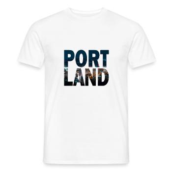 Portland Oregon Cityscape - Männer T-Shirt - Weiß - Vorne - AI Model Male 178 dark (178cm)