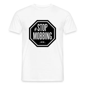 Stop bullying - Men's T-Shirt - white - Front - AI Model Male 178 dark (178cm)