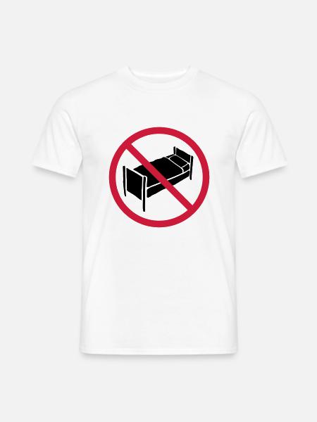 No bed zone - Men's T-Shirt - white