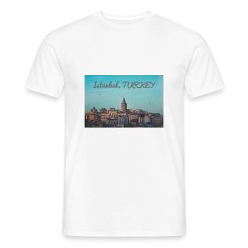 Istanbul - T-shirt homme - blanc - Devant - AI Model Male 178 dark (178cm)