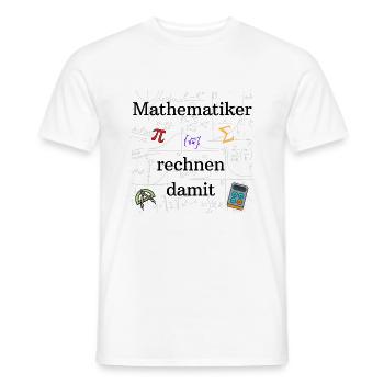 Mathematiker - Männer T-Shirt - Weiß - Vorne - AI Model Male 178 dark (178cm)