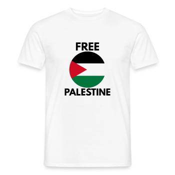 Libérer la Palestine - T-shirt homme - blanc - Devant - AI Model Male 178 dark (178cm)