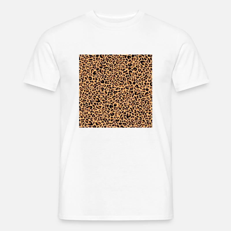 Leopard Pattern | Leopard Print | African Animal - Men’s T-shirt - white