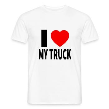 Camions - T-shirt homme - blanc - Devant - AI Model Male 178 dark (178cm)