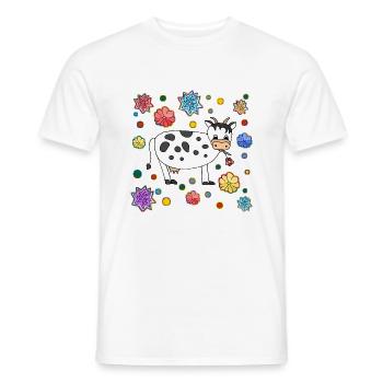 Vache - T-shirt homme - blanc - Devant - AI Model Male 178 dark (178cm)