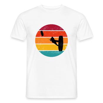 Kitesurfen Jungen Herren Kiten Kite Surf - Männer T-Shirt - Weiß - Vorne - AI Model Male 178 dark (178cm)