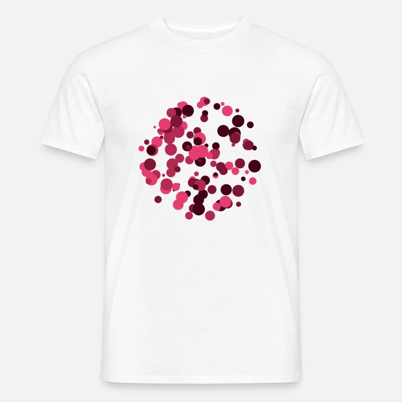 Abstrakte Kreise Muster - Männer T-Shirt - Weiß