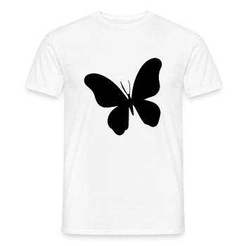 Papillon - T-shirt homme - blanc - Devant - AI Model Male 178 dark (178cm)
