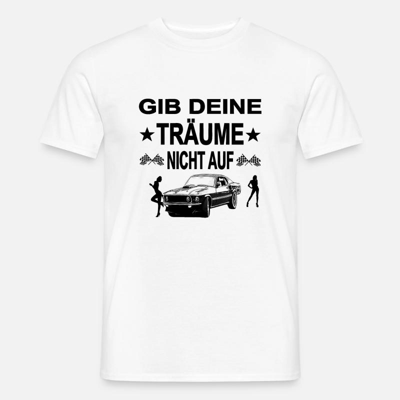 Auto - Männer T-Shirt - Weiß