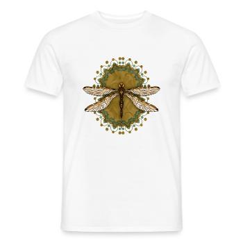 Libellule - T-shirt homme - blanc - Devant - AI Model Male 178 dark (178cm)
