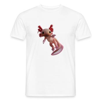 Axolotl - Men's T-Shirt - white - Front - AI Model Male 178 dark (178cm)