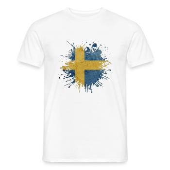 Schweden Schweden Viking Norden Skandinavien Mittsommer - Männer T-Shirt - Weiß - Vorne - AI Model Male 178 dark (178cm)
