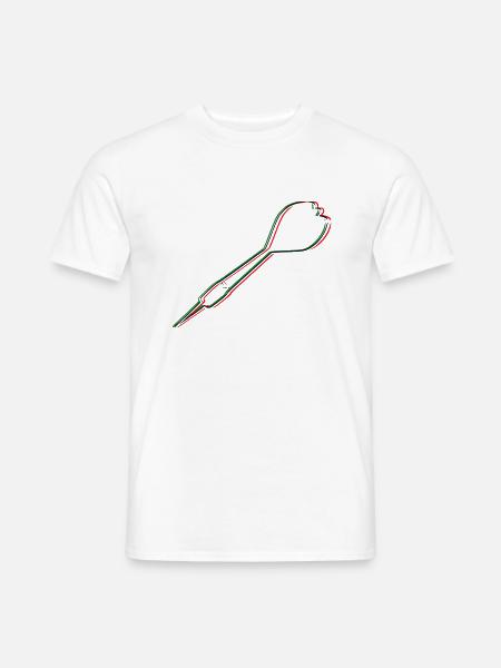 Dart Dartpfeil Dartboard Darts Dartspieler Sport 8 - Männer T-Shirt - Weiß