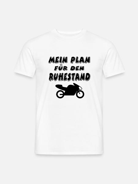 Motorrad - Männer T-Shirt - Weiß