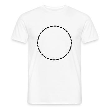 Beer Bottles Circle Frame - Men's T-Shirt - white - Front - AI Model Male 178 dark (178cm)