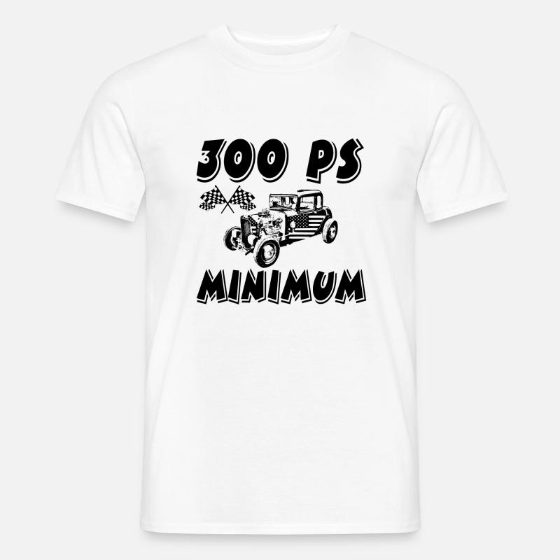 Auto - Männer T-Shirt - Weiß