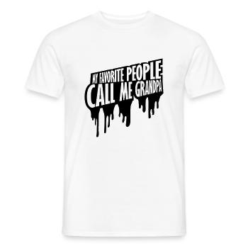 People Call Me Grandpa - Men's T-Shirt - white - Front - AI Model Male 178 dark (178cm)